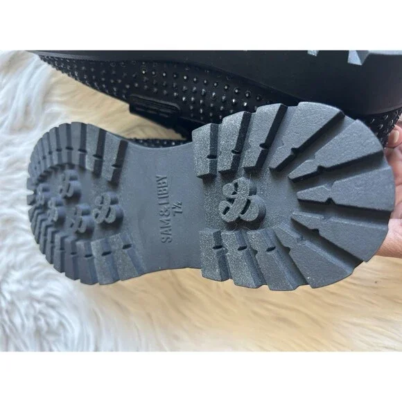 Sam & Libby Size 7.5 Ravena Studded Loafers Chunky Lug Soles Y2K Vibes NWOB - Picture 10 of 11